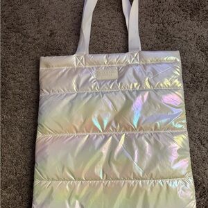 Bath & Body Works Iridescent Quilted Tote